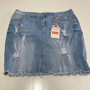 Wax Jean Jean Skirt